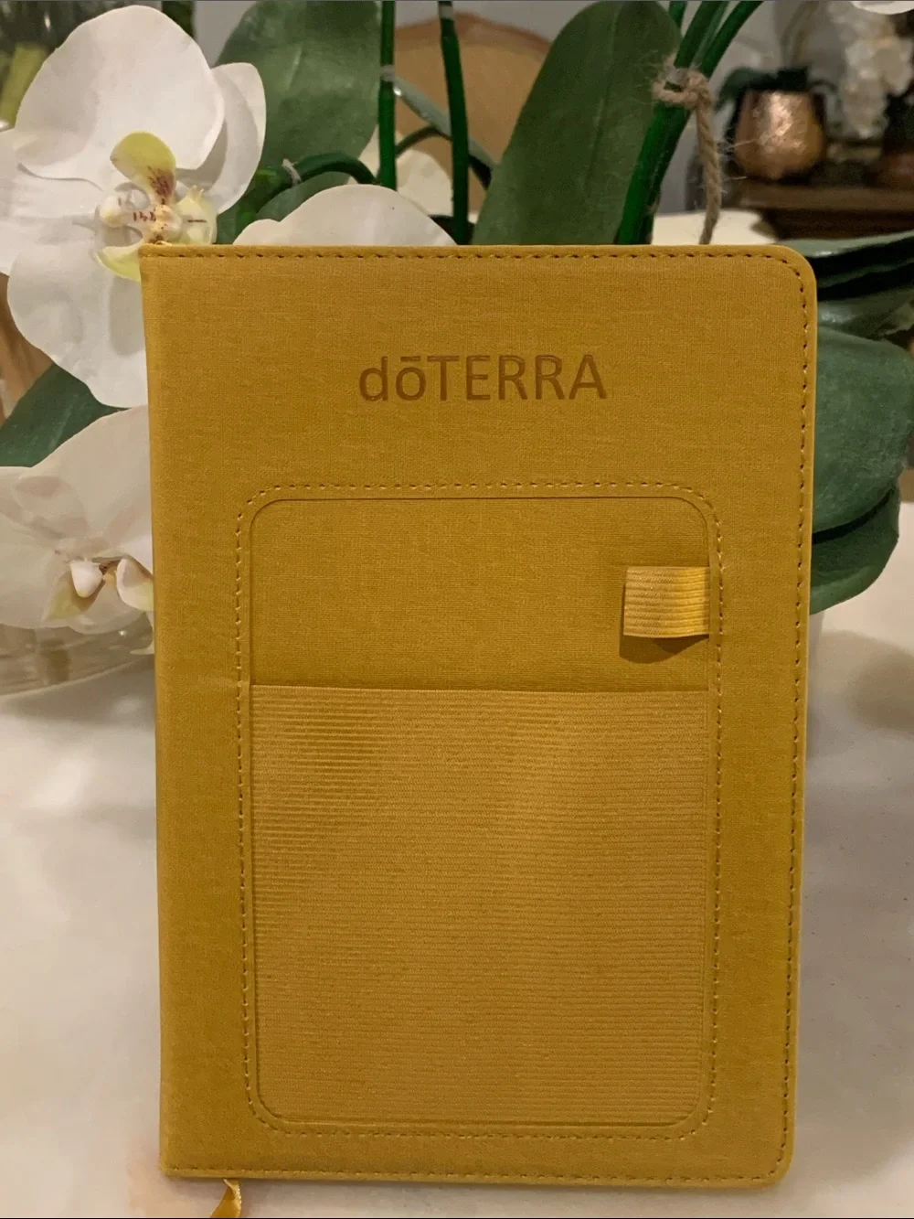 2 Doterra Mustard Yellow Notebooks